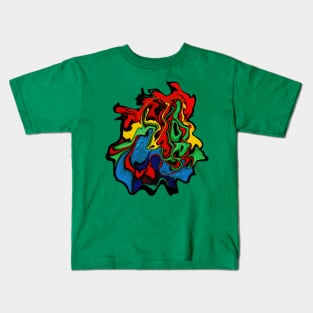 Mind melt bright colours Kids T-Shirt